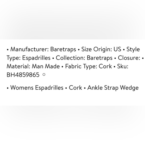 BARETRAPS OCEAN CORK ANKLE STRAP ESPADRILLES CORAL MULTI. SIZE 11W. NEW IN BOX. - Picture 9 of 11
